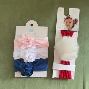 Set of headbands! Cloud Island Baby Bling NB Girl